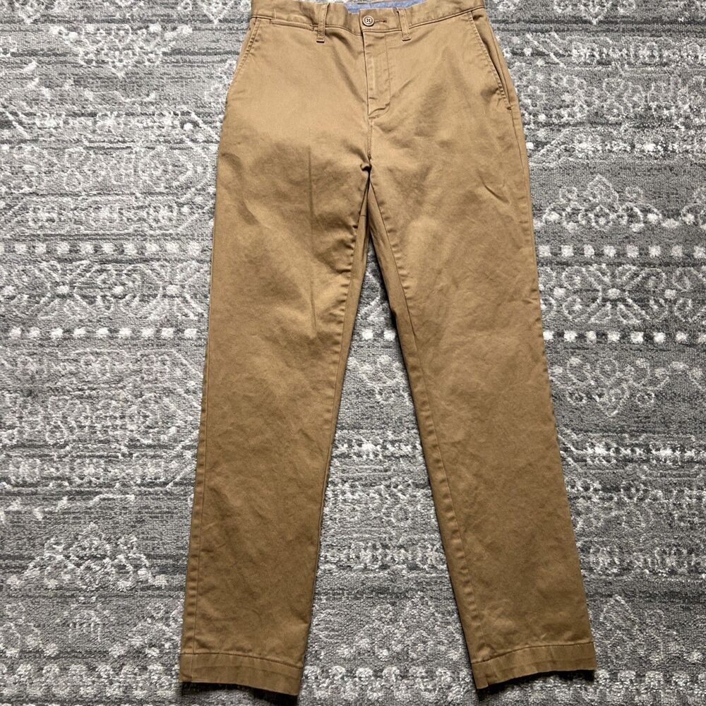 J.Crew Athletic Slim Chino Pants Mens 28 x 29 (READ) Khaki Tan Preppy